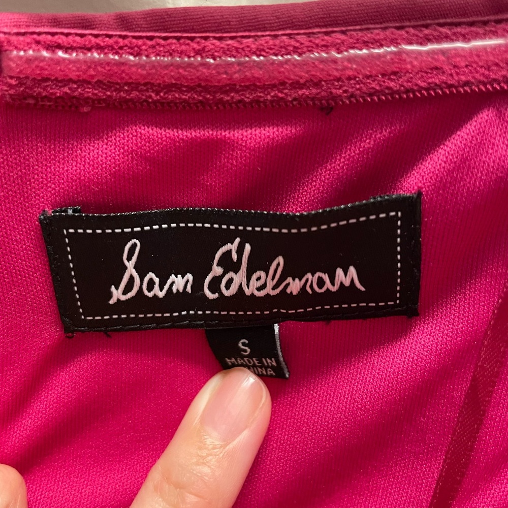 Sam Edelman Strapless Dress Fuschia